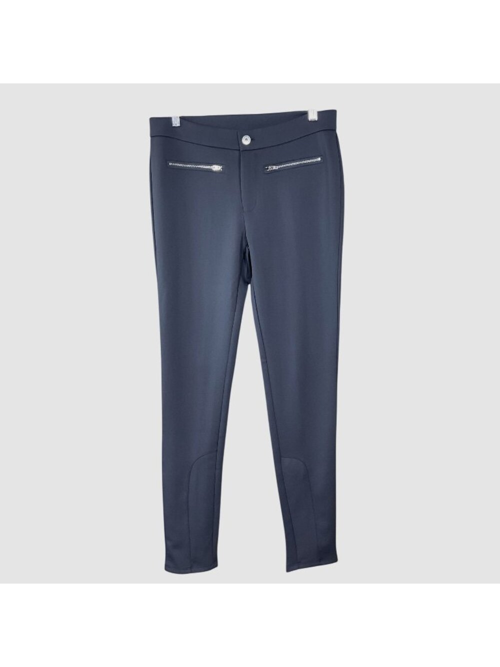 By Guess Dark Gray Stretch Gisele Leggings With Dual Zippered Pockets Size Mediu